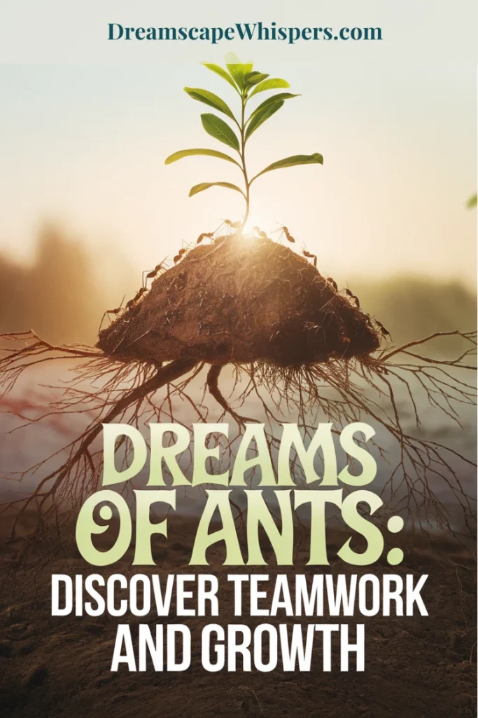 Dreams of ants teamwork and growth