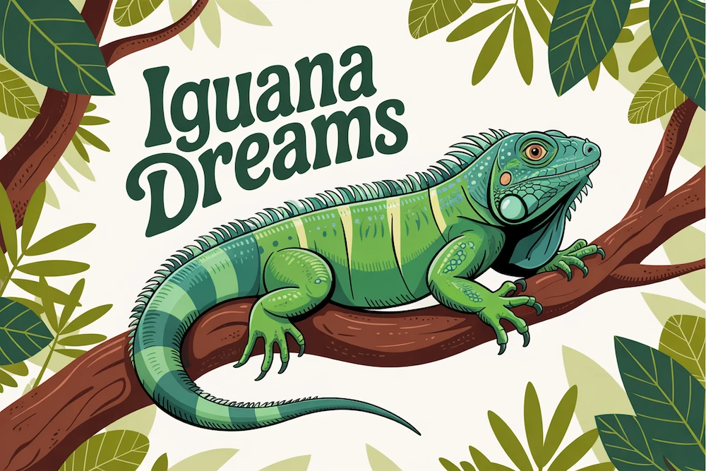 Dreams about an iguana